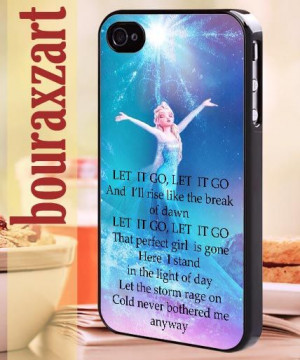 elsa frozen quote iPhone 4/4s/5/5s/5c Case by Bouraxzart, $15.00