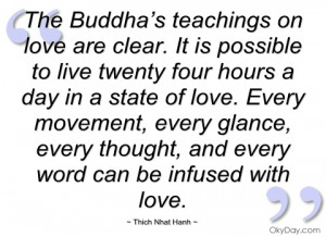 the buddha’s teachings on love are clear