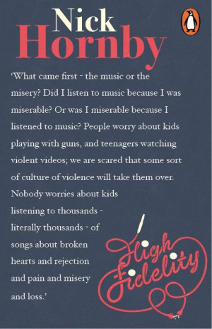 ... life pattern: high fidelity - quote - nick hornby - book - movie