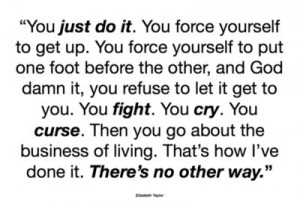 elizabeth taylor, inspiring, quote, try