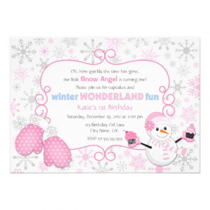 Winter Wonderland Birthday Invitation