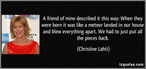 More Christine Lahti Quotes