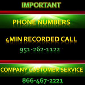 Important Phone Numbers