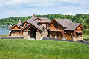 log stone timber frame homes