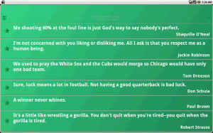 Athletes Quotes - screenshot