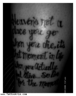 Tattoo Ideas Quotes On Death Heaven Mourning 1