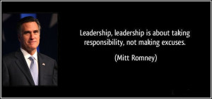 responsibility leadership leadership is about taking responsibility ...