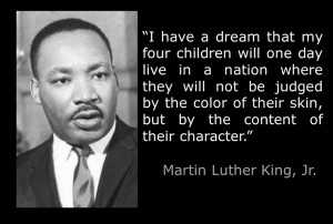 Martin Luther King, Jr. words against discrimination