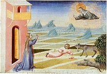 Santa Clara interviene para salvar a un niño , fresco de Giovanni di ...