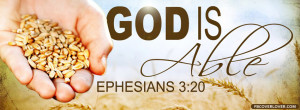 Click below to upload this God Is Able Ephesians 3:20 Cover!