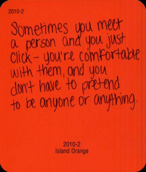 ... Person and You Just Click-You’re Comfortable with them ~ Books Quote