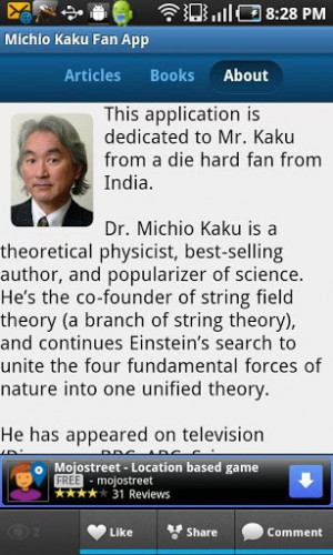 Michio Kaku Fan App