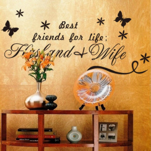 Friends Quotes Wall Decal Home Decor for Livingroom Husband and Wife ...