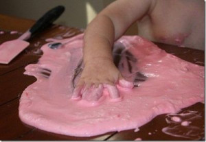 Whipped Cream Messy Play