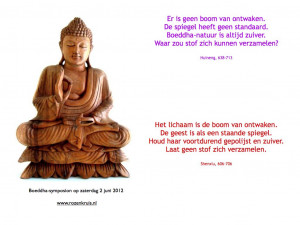 Symposion over Boeddha, Dharma en Sangha op 2 juni 2012 in Bilthoven ...