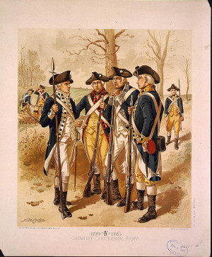 Infantry: Continental Army, 1779-1783, IV from the Library of Congress