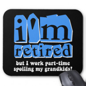 Funny retirement mouse pad
