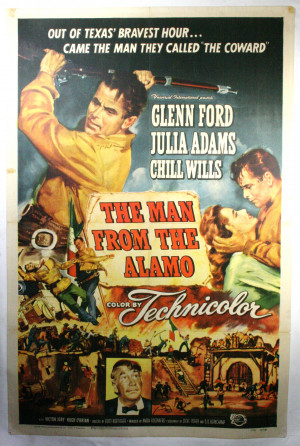 the man from the alamo 1953 original 1 sheet movie poster starring