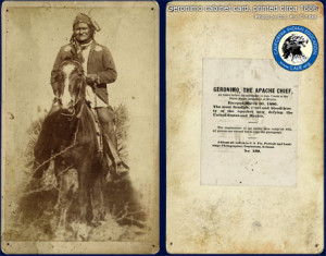 Original 1886 Geronimo Cabinet card.