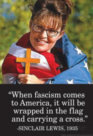 ... To America Wrapped in Flag Sinclair Lewis Quote Poster Masterprint