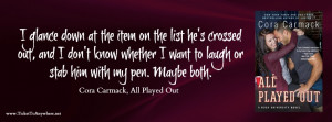 Review: All Played Out by Cora Carmack