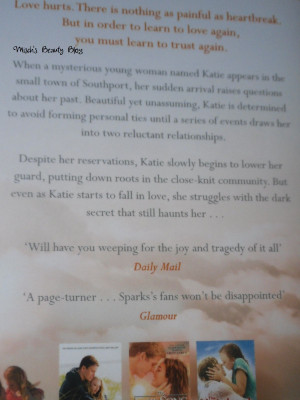 ... book I just finished a couple of days ago, Safe Haven by Nicholas