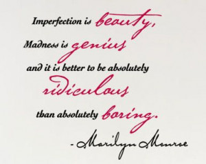 Marilyn Monroe wall decal quote sticker 