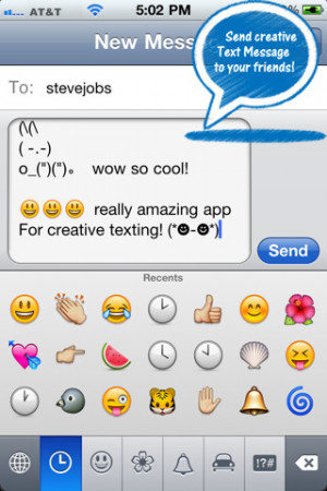 ... Picture Keyboard- Creative SMS/Facebook Art for iPhone Texting+20codes