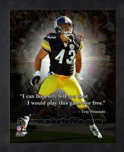 troy polamalu pittsburgh steelers pro quotes framed 8x10 photo $ 14 99 ...