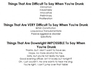 things that are x to say when drunk