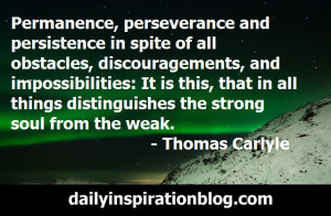 Thomas Carlyle quotes persistance quotes