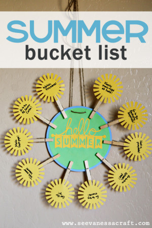 Tot School Tuesday Summer Bucket List Wreath