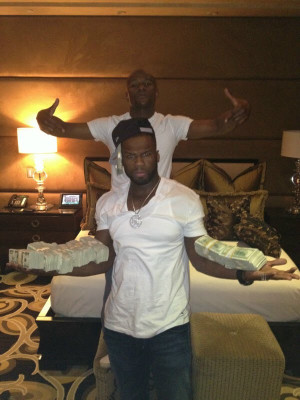 ... Mayweather Jr. & 50 Cent Show You The Meaning Of Team Money [Photos