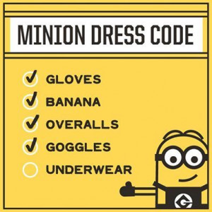 The Minions have a back to school checklist.