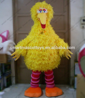 Sesame street big bird mascot costume furry adult big bird mascot ...