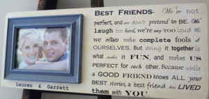 FRIEND Personalized Quote 9 x 22 Picture Frame Wedding Gift Groom ...