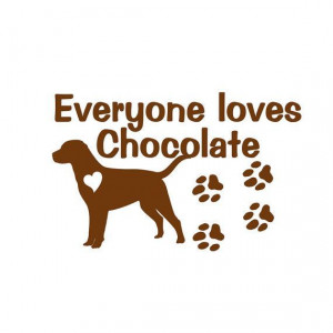 Chocolate Labrador Retriever Dog Vinyl Decal Wall by sookiedog, $9.00