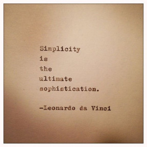 Leonardo da Vinci Quote Typed on Typewriter by farmnflea on Etsy, $8 ...