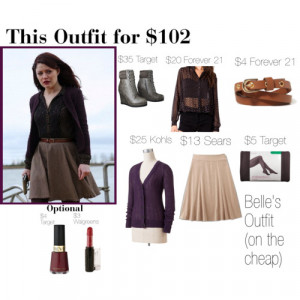 once upon a time belle outfits