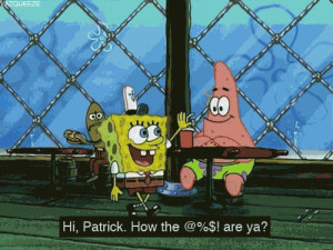 spongebob & patrick's sailor mouth - random Photo