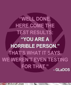 horrible person?? More