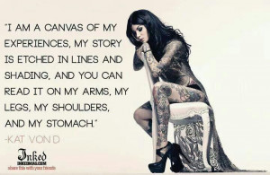 My body tell's my life's story.