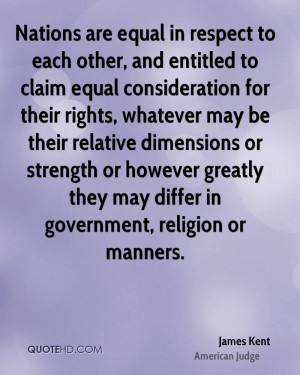 in respect to each other, and entitled to claim equal consideration ...