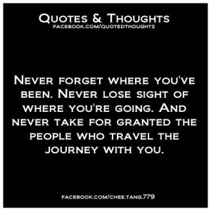 Losing Sight Quotes | quotes / Never forget where you've been. Never ...