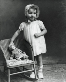 Alice Munro, at the age of two or three, in her home town of Wingham ...