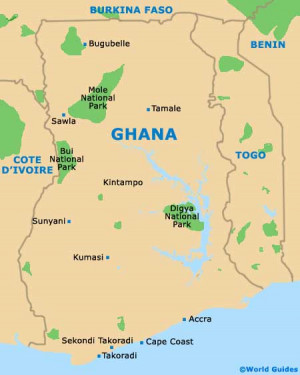 Ghana Maps and Orientation: Ghana, Western Africa