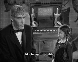 funny vintage horror goth miserable the addams family Wednesday Addams ...