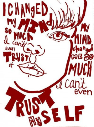 Modest Mouse lyrics Art Print- I want a musical tattoo
