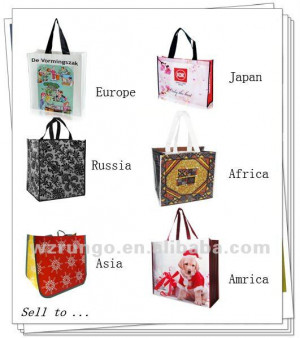 Cute Recycling Quotes New design cute recycle bag