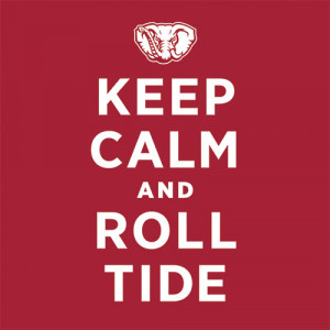 Alabama Crimson Tide Keep Calm and Roll Tide T-Shirt